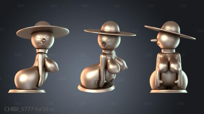 CHIBI_5777 stl model for CNC