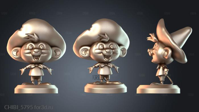CHIBI_5795 stl model for CNC