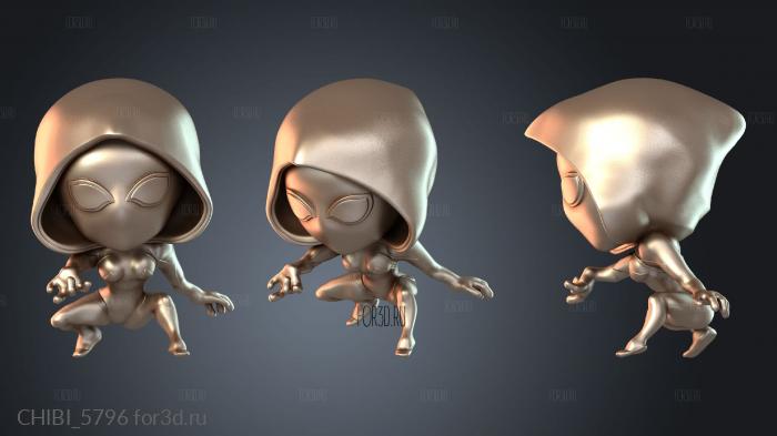 CHIBI_5796 stl model for CNC