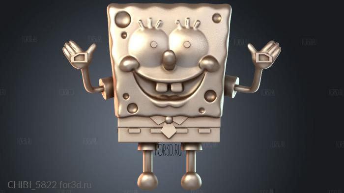 CHIBI_5822 stl model for CNC