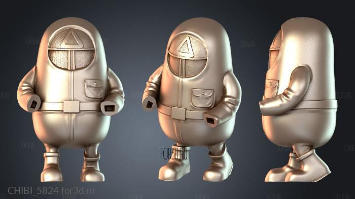 CHIBI_5824 stl model for CNC