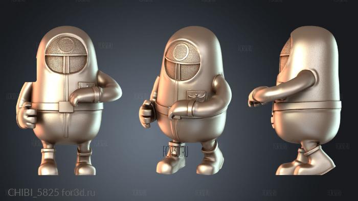 CHIBI_5825 stl model for CNC