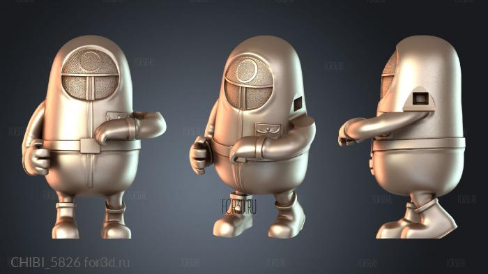 CHIBI_5826 stl model for CNC
