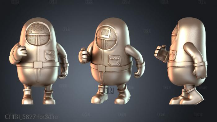 CHIBI_5827 stl model for CNC