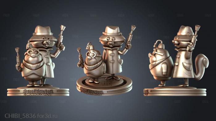 CHIBI_5836 stl model for CNC