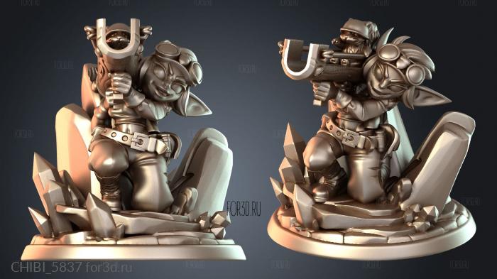 CHIBI_5837 stl model for CNC