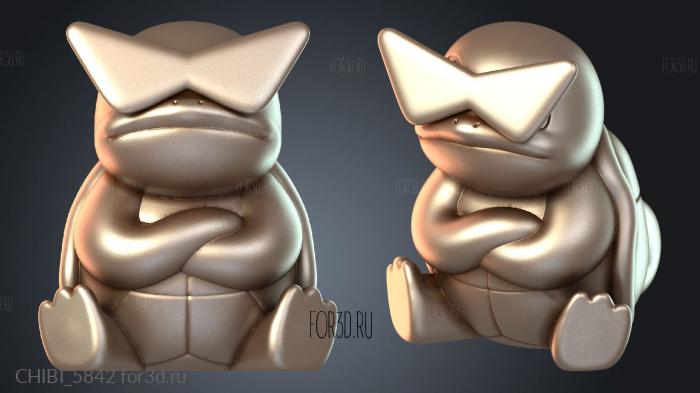 CHIBI_5842 stl model for CNC
