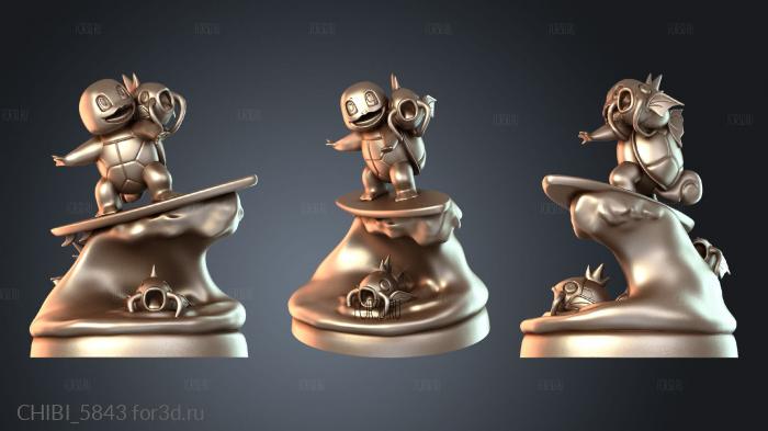 CHIBI_5843 stl model for CNC