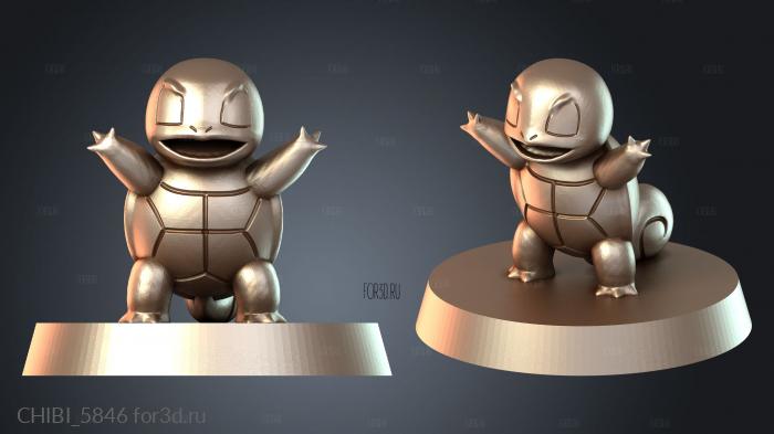 CHIBI_5846 stl model for CNC