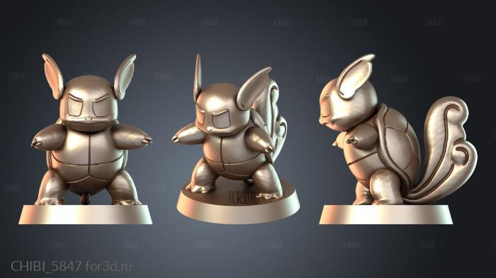 CHIBI_5847 stl model for CNC