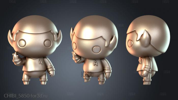 CHIBI_5850 stl model for CNC