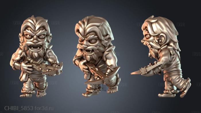 CHIBI_5853 stl model for CNC