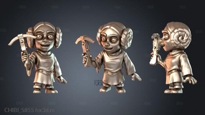CHIBI_5855 stl model for CNC