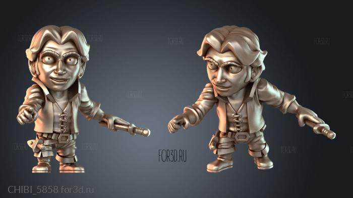 CHIBI_5858 stl model for CNC