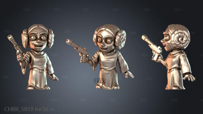CHIBI_5859 stl model for CNC