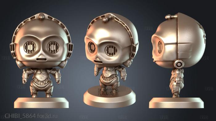 CHIBI_5864 stl model for CNC