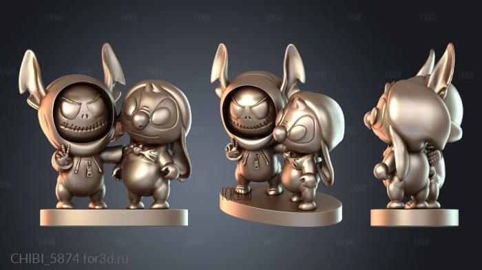 CHIBI_5874 stl model for CNC