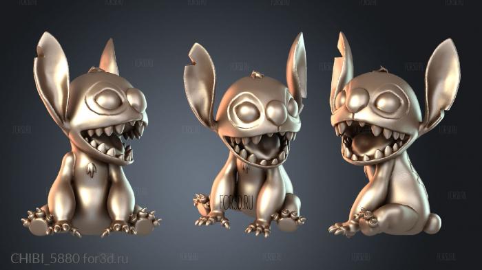 CHIBI_5880 stl model for CNC