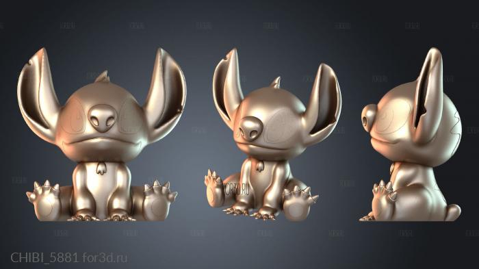 CHIBI_5881 stl model for CNC