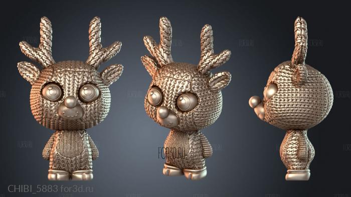 CHIBI_5883 stl model for CNC