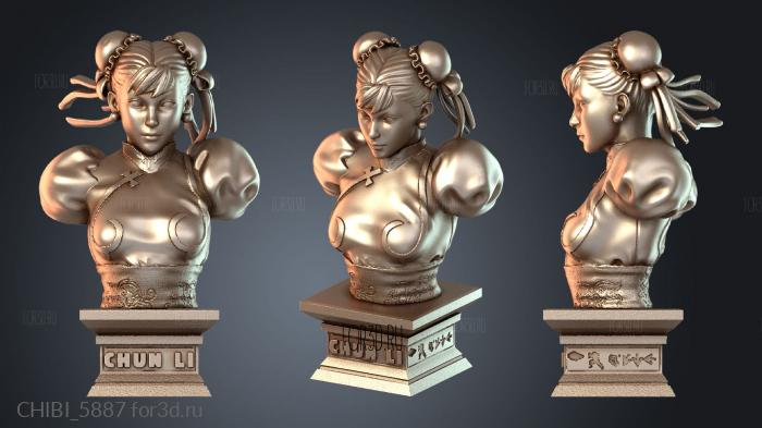 CHIBI_5887 stl model for CNC