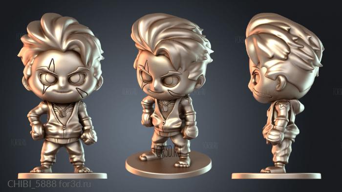 CHIBI_5888 stl model for CNC