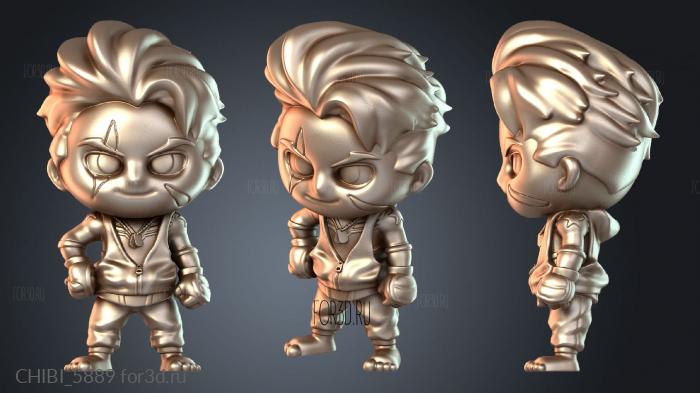 CHIBI_5889 stl model for CNC