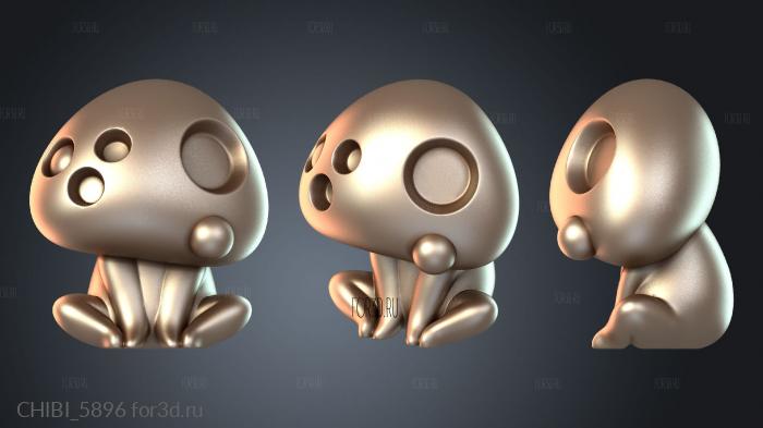 CHIBI_5896 stl model for CNC