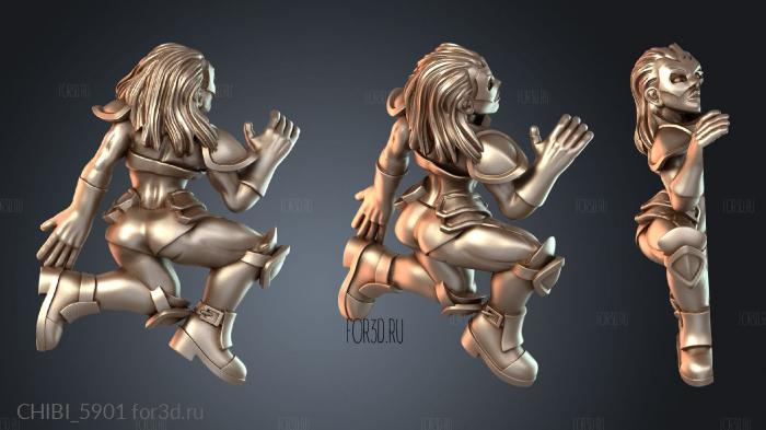 CHIBI_5901 stl model for CNC
