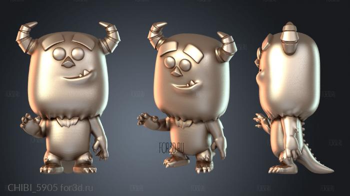 CHIBI_5905 stl model for CNC