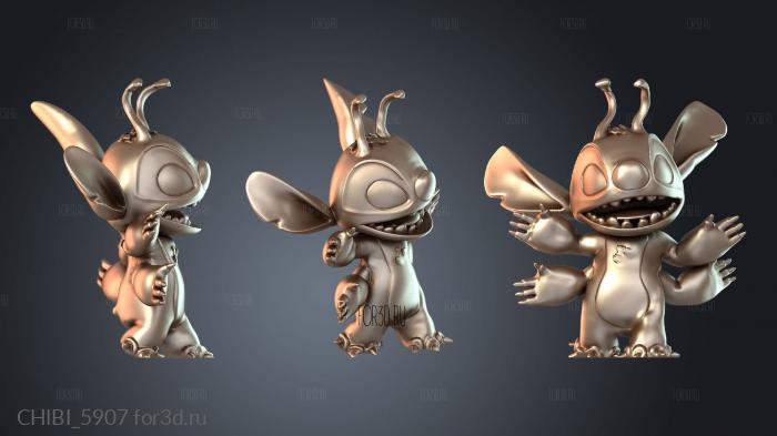 CHIBI_5907 stl model for CNC