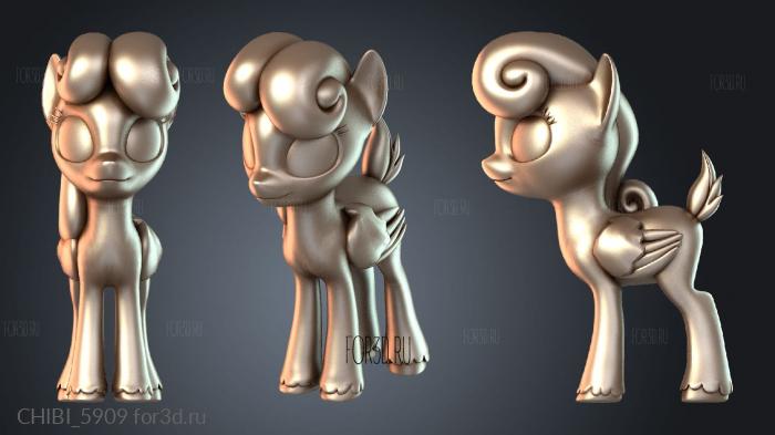 CHIBI_5909 stl model for CNC