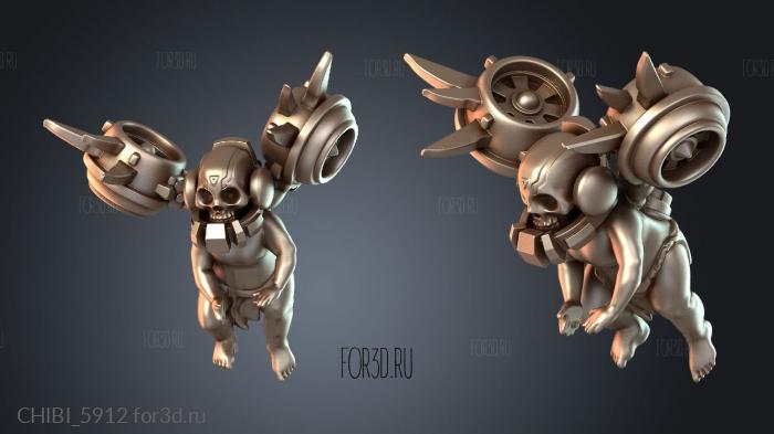 CHIBI_5912 stl model for CNC