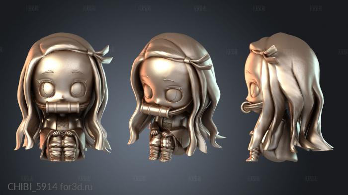 CHIBI_5914 stl model for CNC