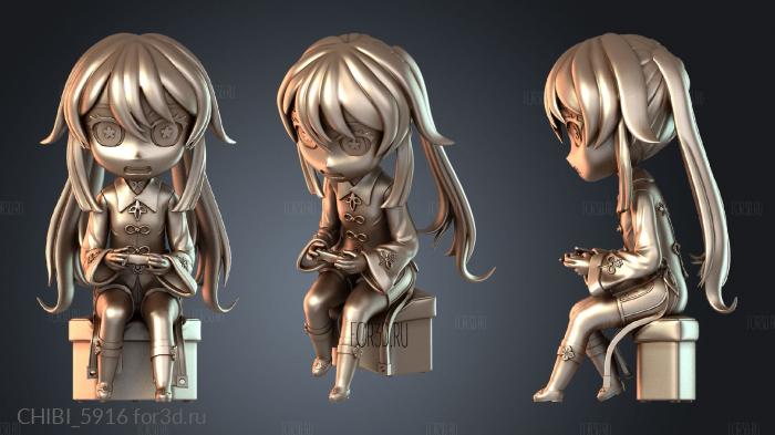 CHIBI_5916 stl model for CNC