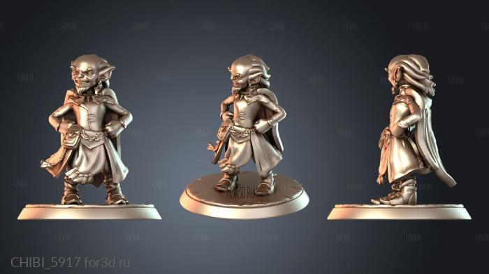 CHIBI_5917 stl model for CNC