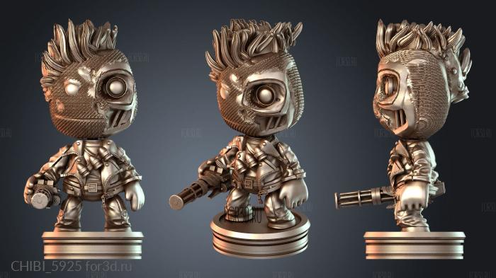 CHIBI_5925 stl model for CNC