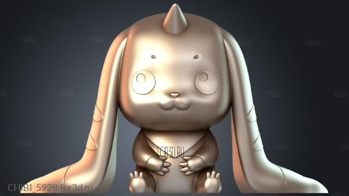 CHIBI_5928 stl model for CNC