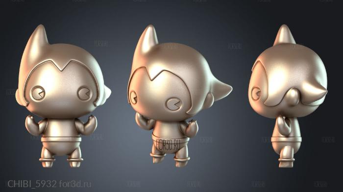 CHIBI_5932 stl model for CNC