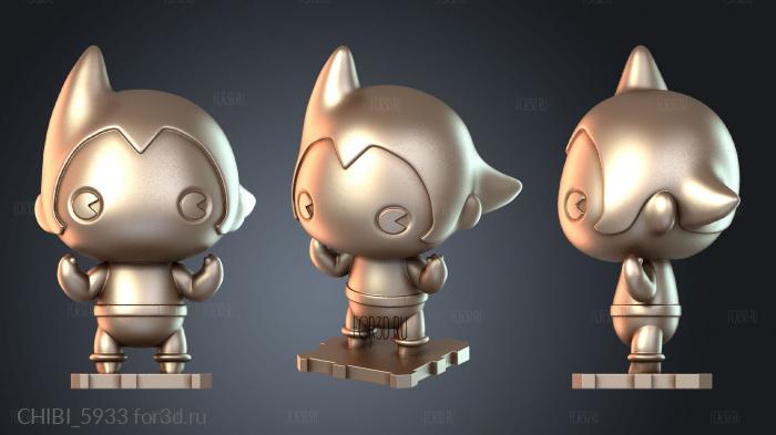 CHIBI_5933 stl model for CNC