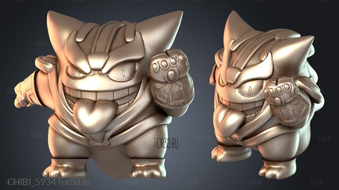 CHIBI_5934 stl model for CNC