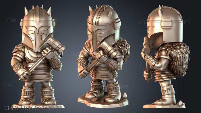 CHIBI_5936 stl model for CNC