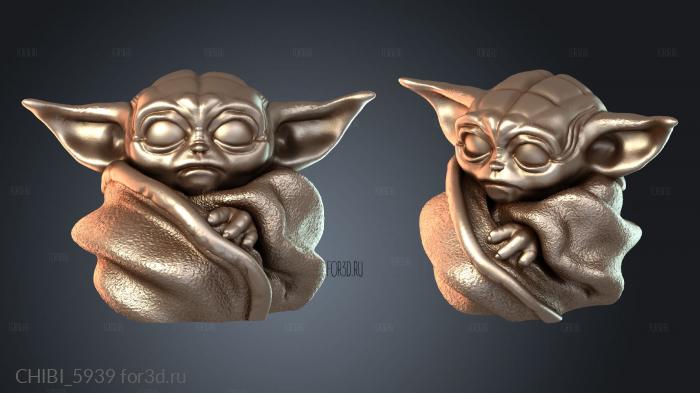 CHIBI_5939 stl model for CNC