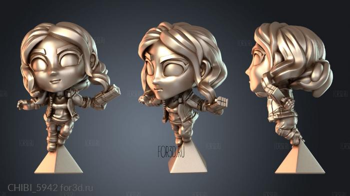 CHIBI_5942 stl model for CNC