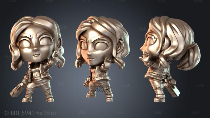 CHIBI_5943 stl model for CNC