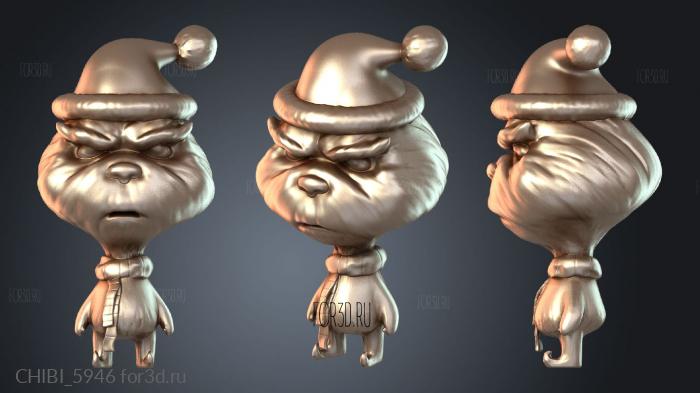 CHIBI_5946 stl model for CNC