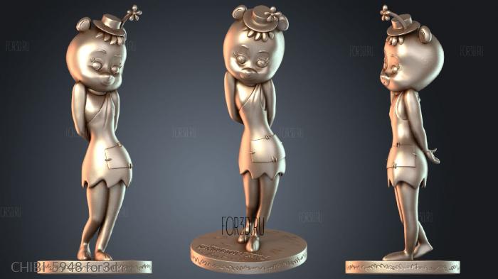CHIBI_5948 stl model for CNC