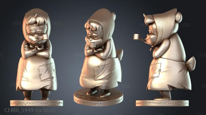 CHIBI_5949 stl model for CNC