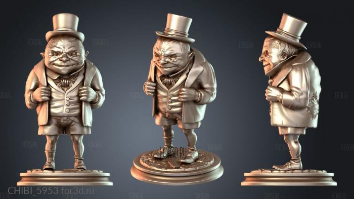 CHIBI_5953 stl model for CNC