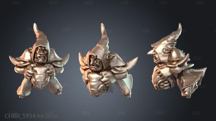 CHIBI_5954 stl model for CNC